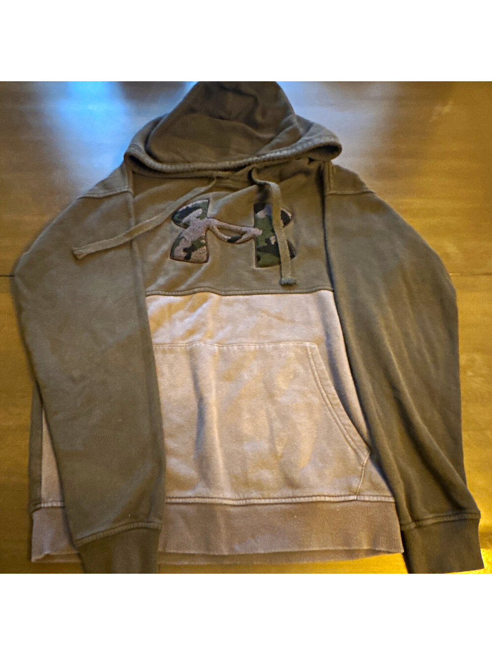 Under Armour ColdGear Men's Green/Gray Camo Logo Pullover Fleece Hoodie S [COPY]